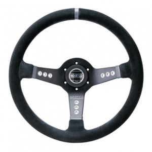 Volante Sparco L777 (63 mm), ante negro, radios negros