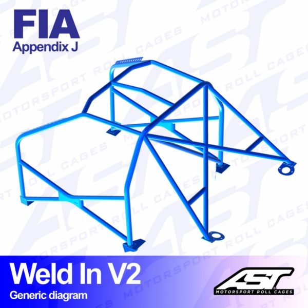 ARCO DE SEGURIDAD CITROËN AX (PHASE 1/2 ) 3-DOORS HATCHBACK WELD IN V2