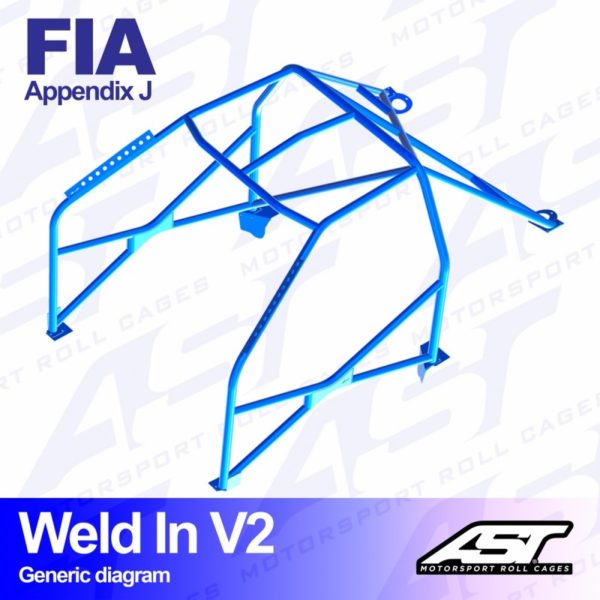 ARCO DE SEGURIDAD CITROËN AX (PHASE 1/2 ) 3-DOORS HATCHBACK WELD IN V2 2